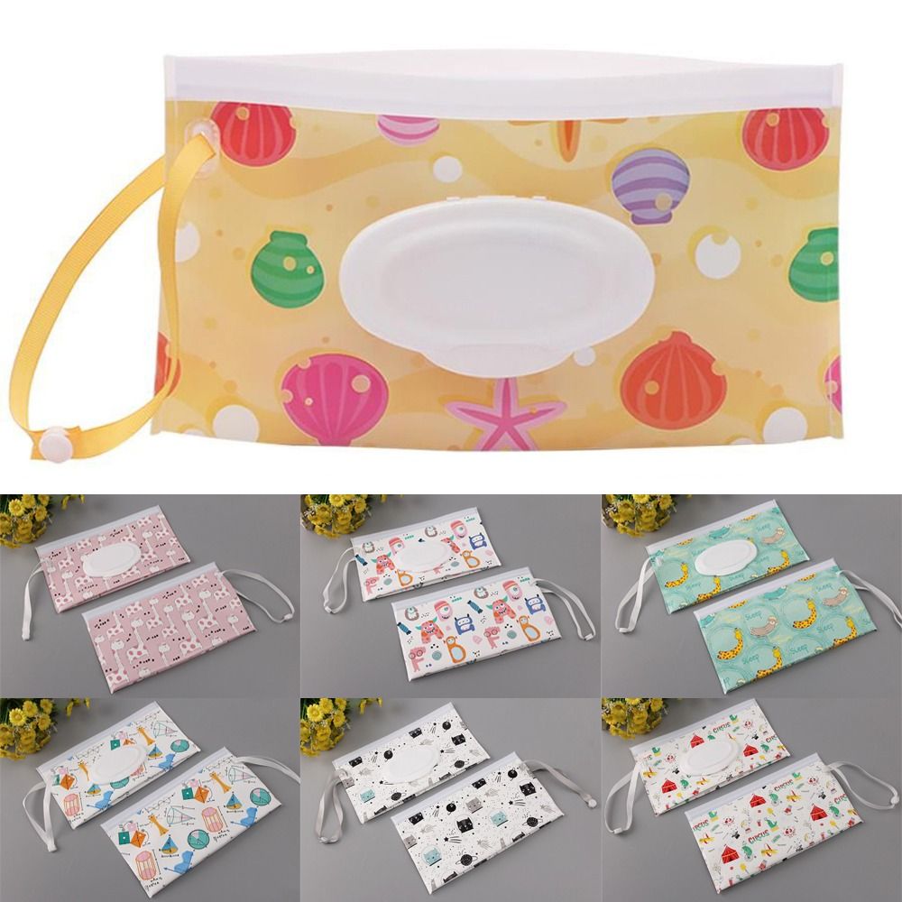 Baby Products Carry Bag - กระเป๋าใส่ของใช้เด็กแบบคล้องสายรัด อุปกรณ์เสริมรถเข็นเด็ก ฝาปิดแบบพลิก กล่องใส่ทิชชู่ กระเป๋าใส่ผ้าเช็ดทำความสะอาดเปียก กล่องใส่ผ้าเช็ดทำความสะอาด