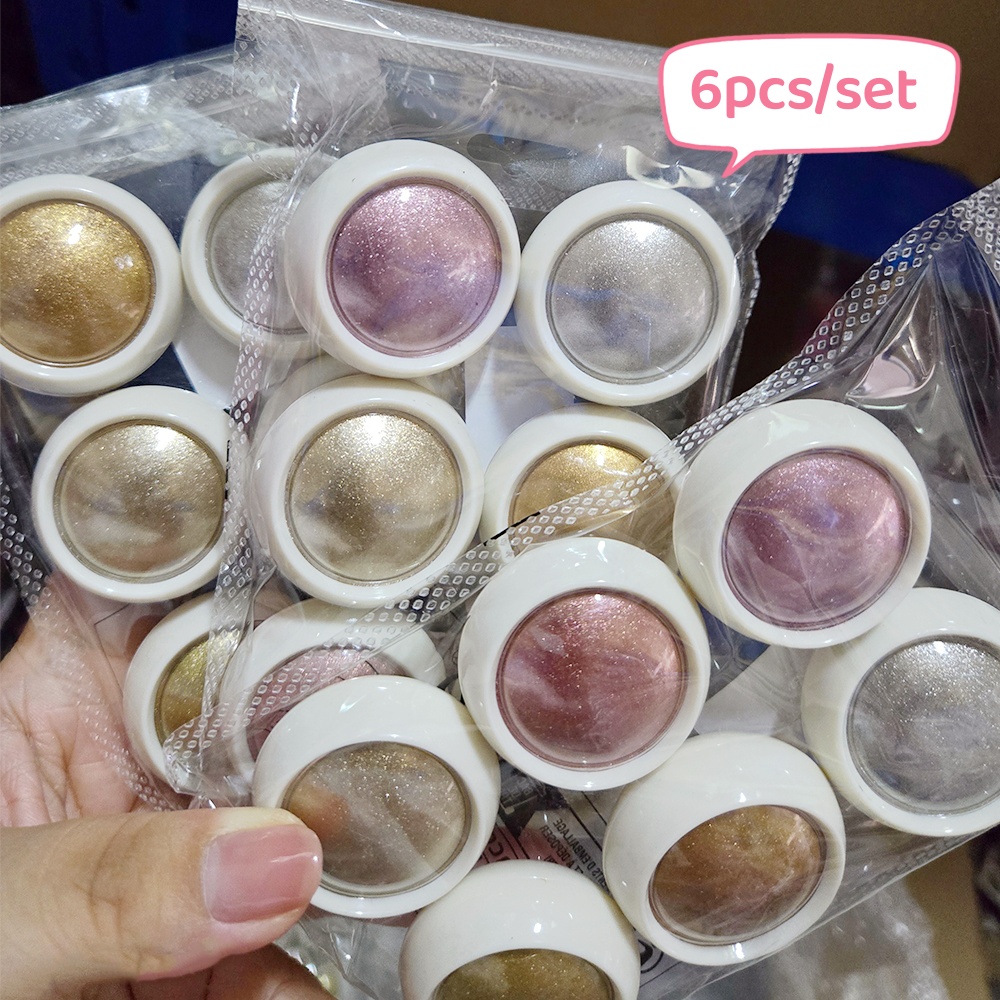 Baby Products Combo - 6ชิ้นเอฟเฟกต์กระจกโครเมียมสีโลหะสีชมพูอ่อนเคลือบเงาสำหรับตกแต่งเล็บแวววาวสีทองสีเงินสะท้อนแสง