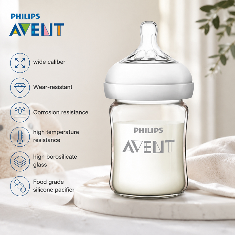 Baby Products Useful - Avent ขวดนมทารกแรกเกิด SCF678 125 มล./160 มลขวดแก้วเด็กทารกแรกเกิดอุปกรณ์ให้อาหาร