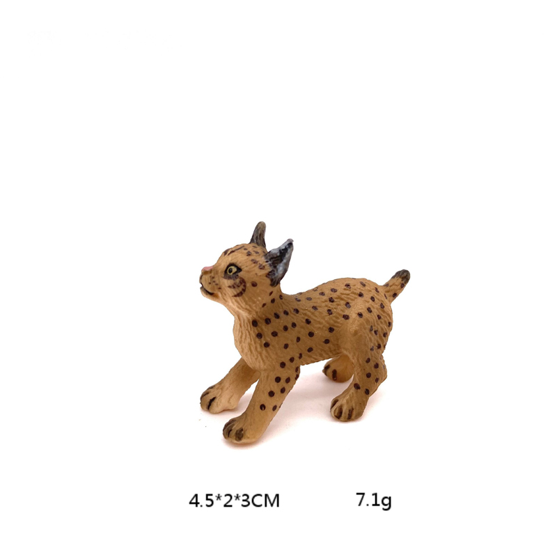 Baby Products Pictures - ของเล่นสัตว์จำลองสมจริง โมเดลขนาดเล็ก ลิงซ์ยูเรเชียน ทำจากเรซิ่น ของตกแต่งบ้าน/สำนักงาน ของสะสม