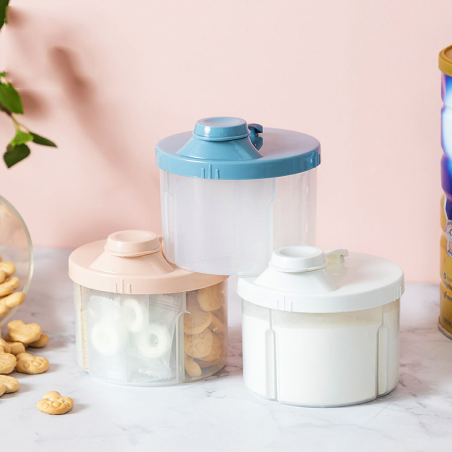 Baby Products Distributor - 4 ช่องกล่องเก็บอาหารเด็กทารกแรกเกิดนมผงทารกแรกเกิดกิจกรรมขนมถ้วยคอนเทนเนอร์สูตรแบบพกพา