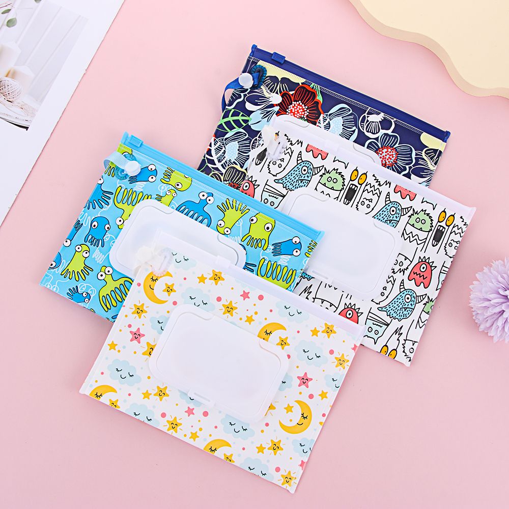 Baby Products Carry Bag - แบบพกพาฝาครอบผ้าเช็ดทําความสะอาดเปียกกระเป๋าเครื่องสําอางกระเป๋า Snap-STRAP กล่องกระดาษทิชชูรถเข็นเด็กอุปกรณ์เสริมกระเป๋าถือเด็กผลิตภัณฑ์