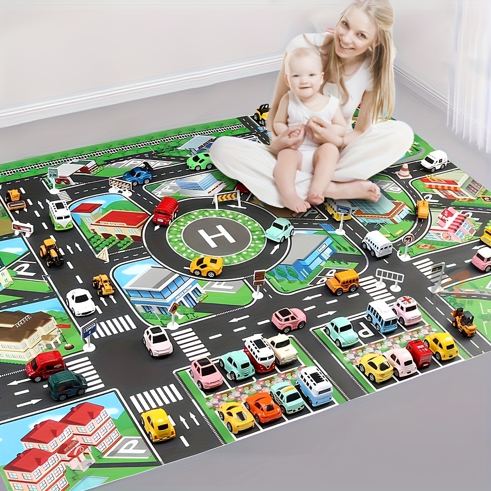 Play Mat - 1 pc, City Traffic Play Mat,