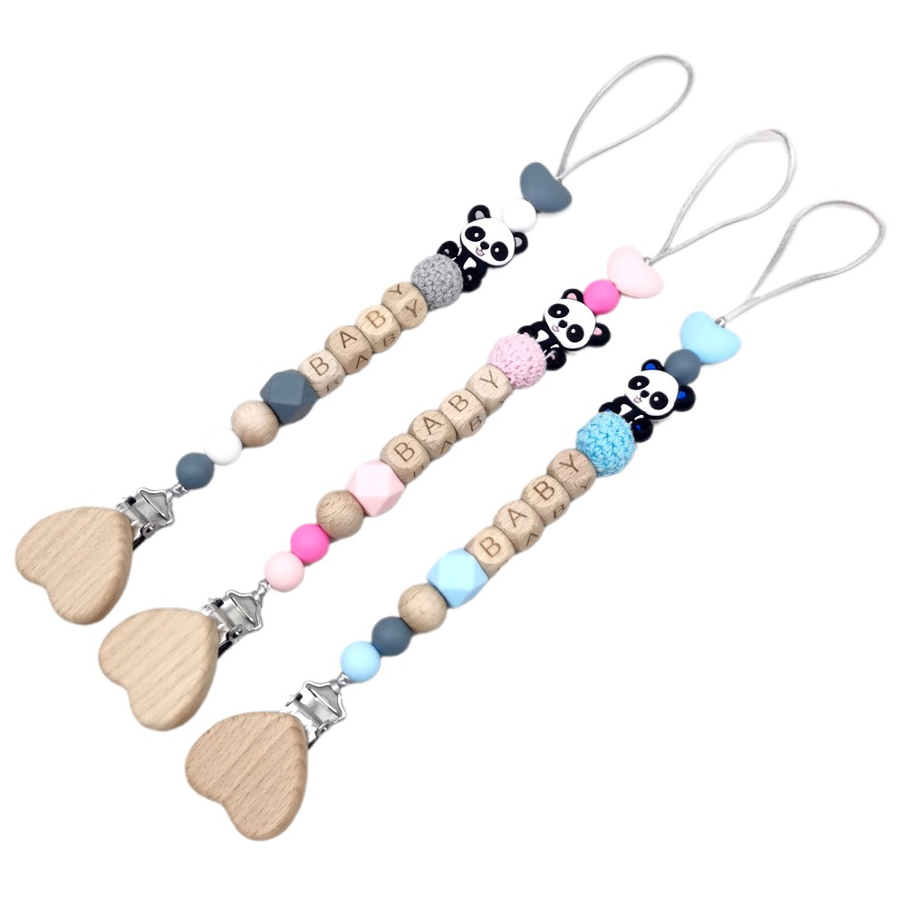 โซ่จุกนมหลอกเด็กแบบไม้ ดีไซน์ส - Baby Teethers บทวิจารณ์และราคา