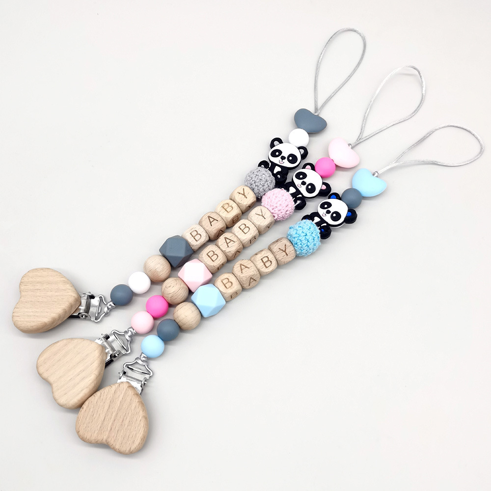 โซ่จุกนมหลอกเด็กแบบไม้ ดีไซน์ส - Baby Teethers บทวิจารณ์และราคา