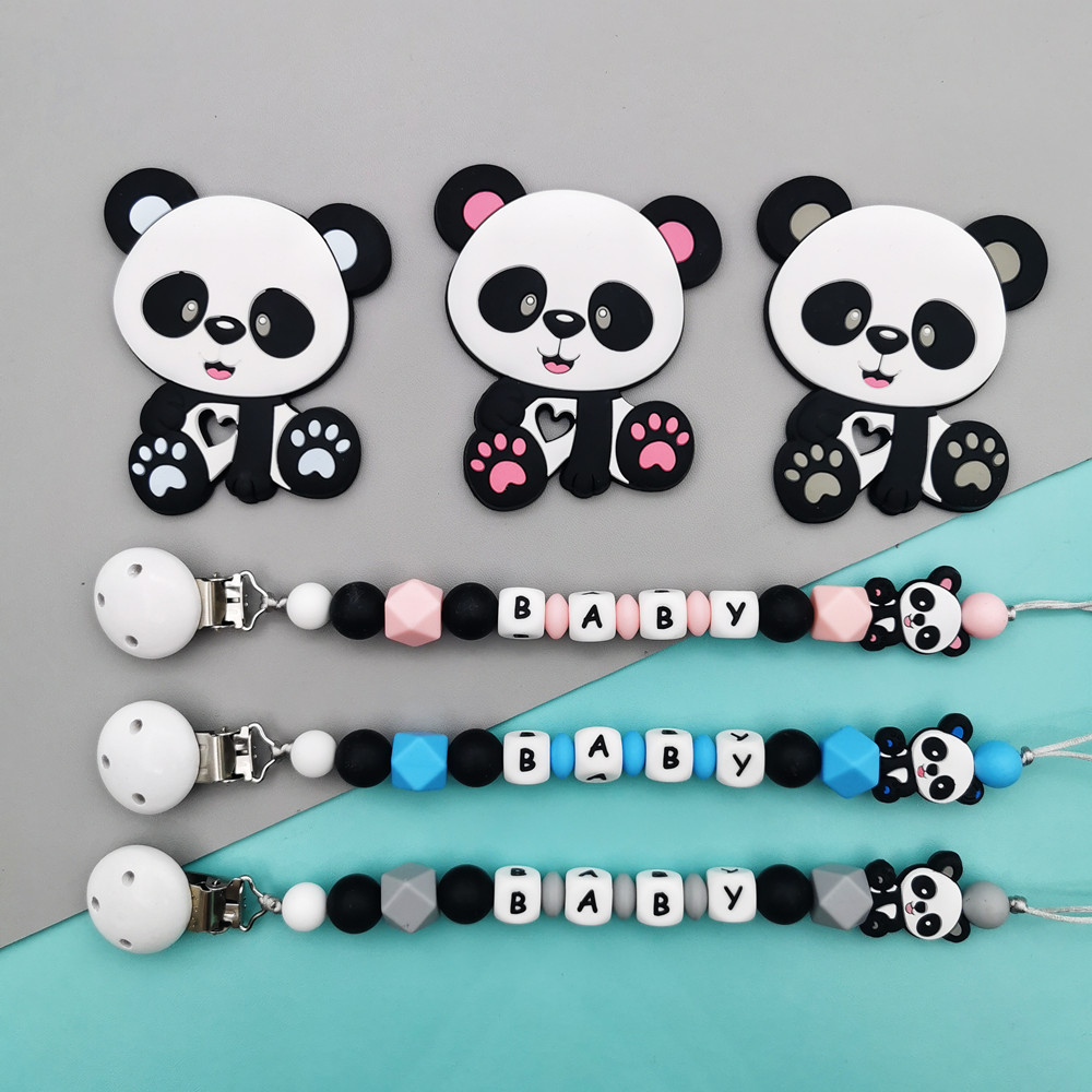คลิปหนีบจุกนมหลอกซิลิโคนรูปแพน - Baby Teethers บทวิจารณ์และราคา