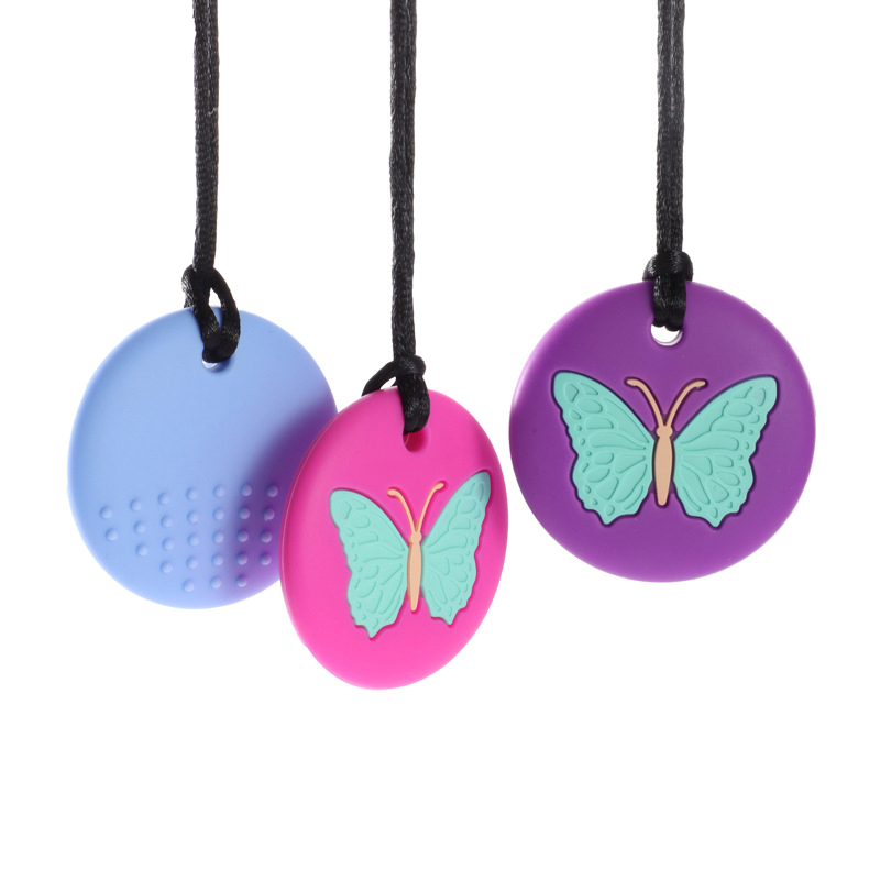 สร้อยคอซิลิโคนรูปผีเสื้อสำหรับ - Baby Teethers บทวิจารณ์และราคา