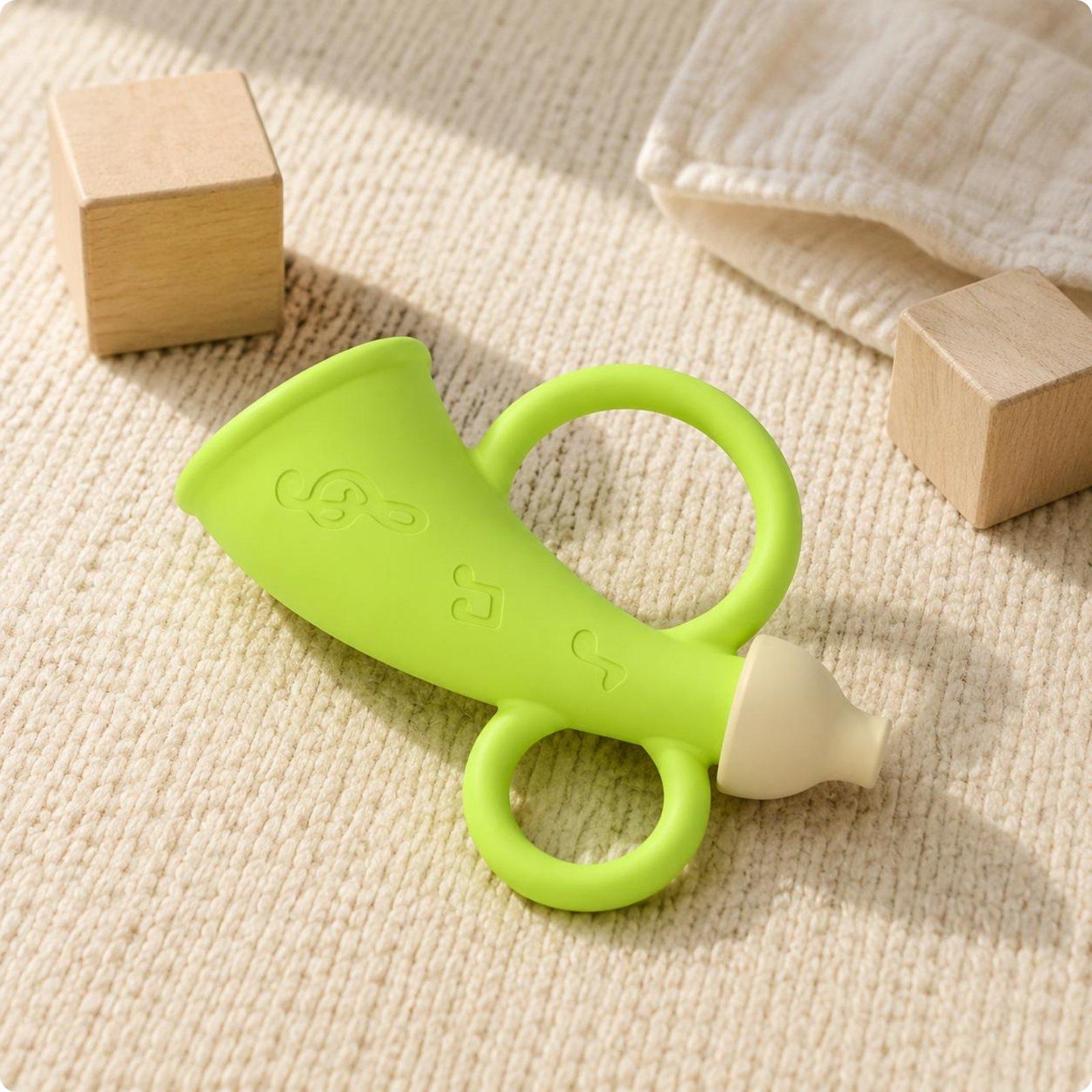 ของเล่นนกหวีดเสียงแตรซิลิโคนสำ - Baby Teethers บทวิจารณ์และราคา