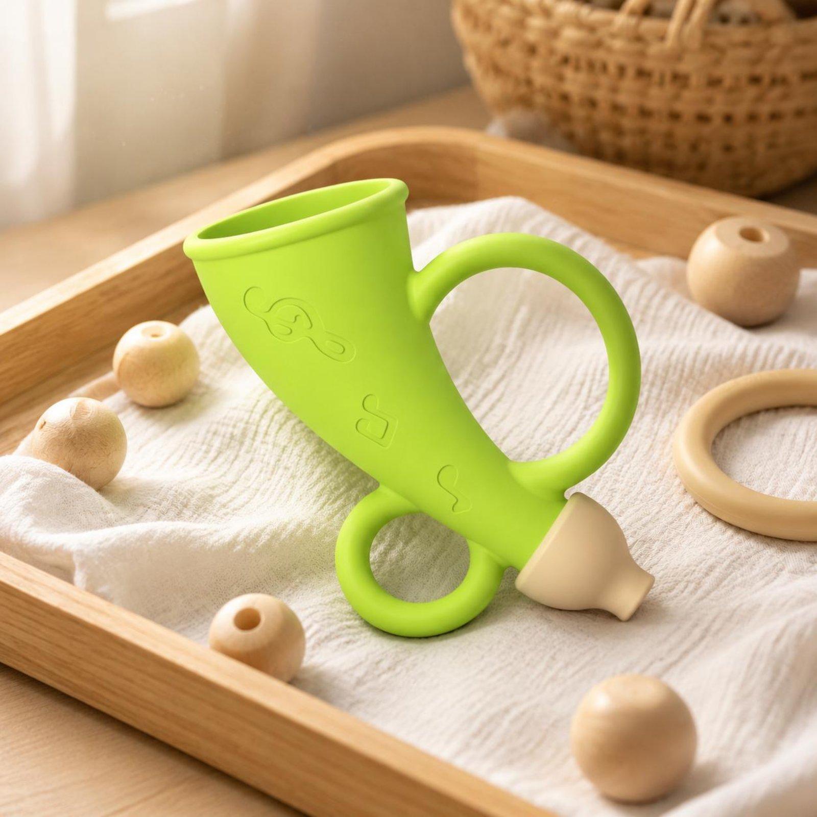 ของเล่นนกหวีดเสียงแตรซิลิโคนสำ - Baby Teethers บทวิจารณ์และราคา