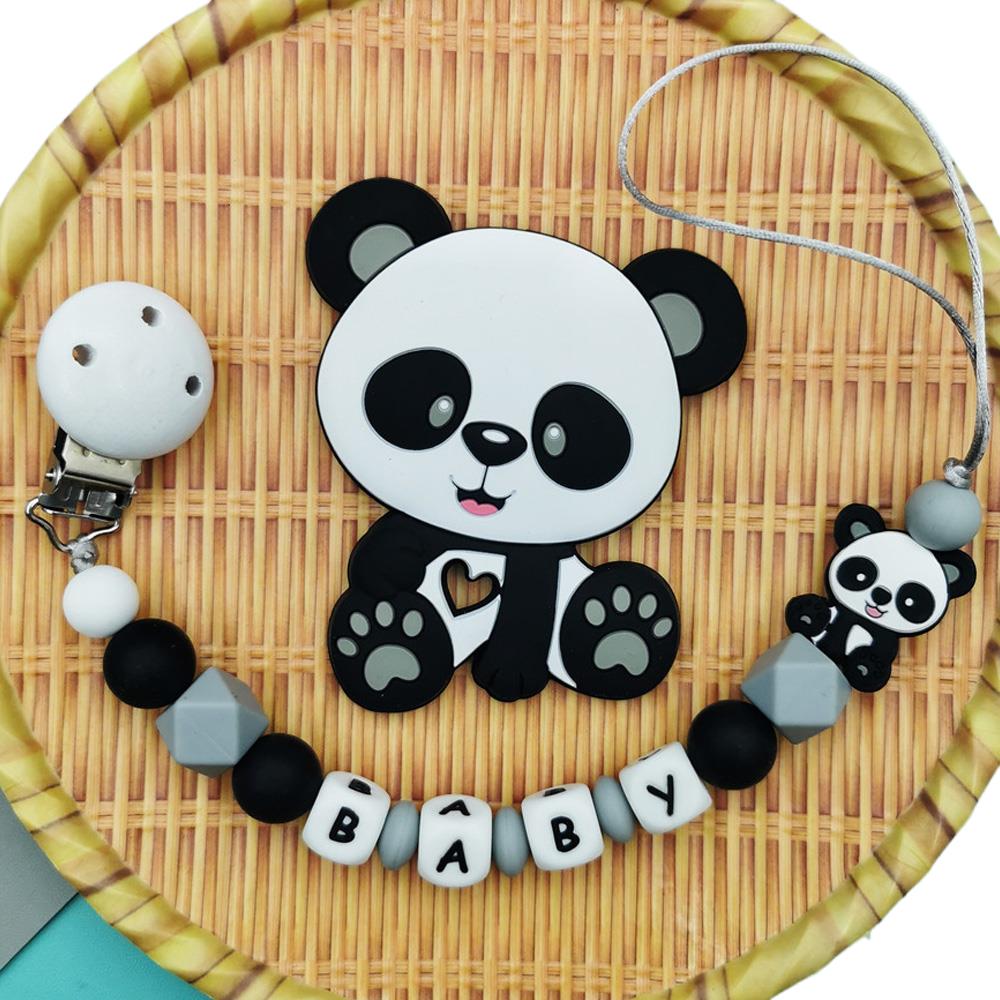 Panda ที่กําหนดเองภาษาอังกฤษซิ - Baby Teethers บทวิจารณ์และราคา