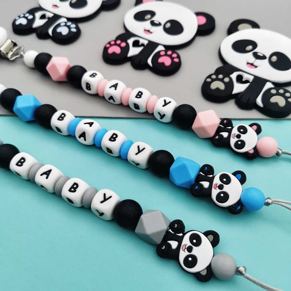Panda ที่กําหนดเองภาษาอังกฤษซิ - Baby Teethers บทวิจารณ์และราคา