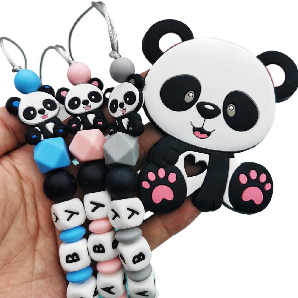 Panda ที่กําหนดเองภาษาอังกฤษซิ - Baby Teethers บทวิจารณ์และราคา